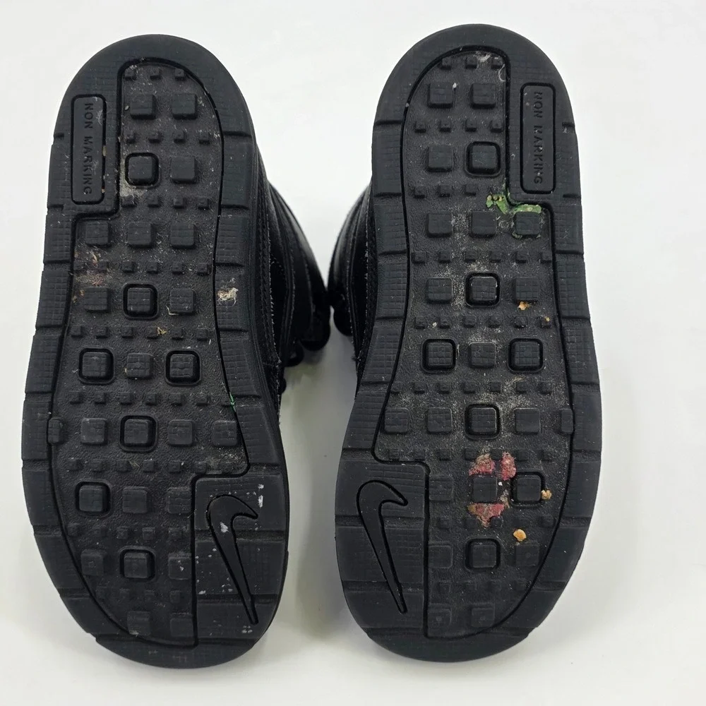 NIKE ACG WOODSIDE 2 BOOTS KIDS SIZE 13C BLACK HIGH LEATHER WATER RESISTANT BOYS